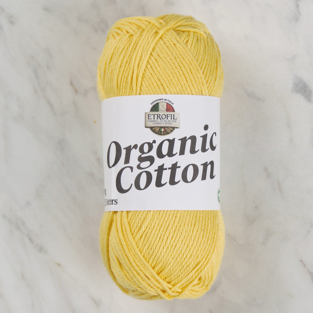 Etrofil Organic Cotton Sarı El Örgü İpi - 72294